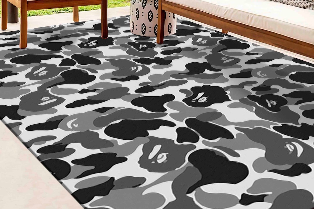 Black and Gray Rug, Gray Rug, Black Rugs, Modern Rugs, Boy Room Rug ...