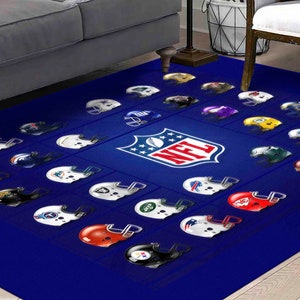 Dining Room Rug, Car Mat, Gift Rug, Non Slip Rug, Gym Rug, NFL Rugs, Large Rug, Area Rug, Gift For The Home, Anti-Slip Carpet, Bathroom Rug,