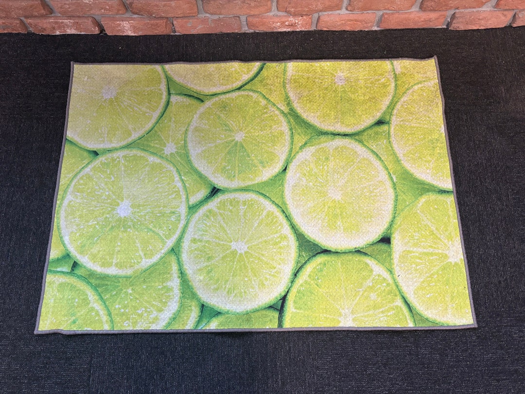Lemon Rugs, Fruit Rug, Kitchen Rugs, Modern Rug, Round Rug, Wedding Rug ...