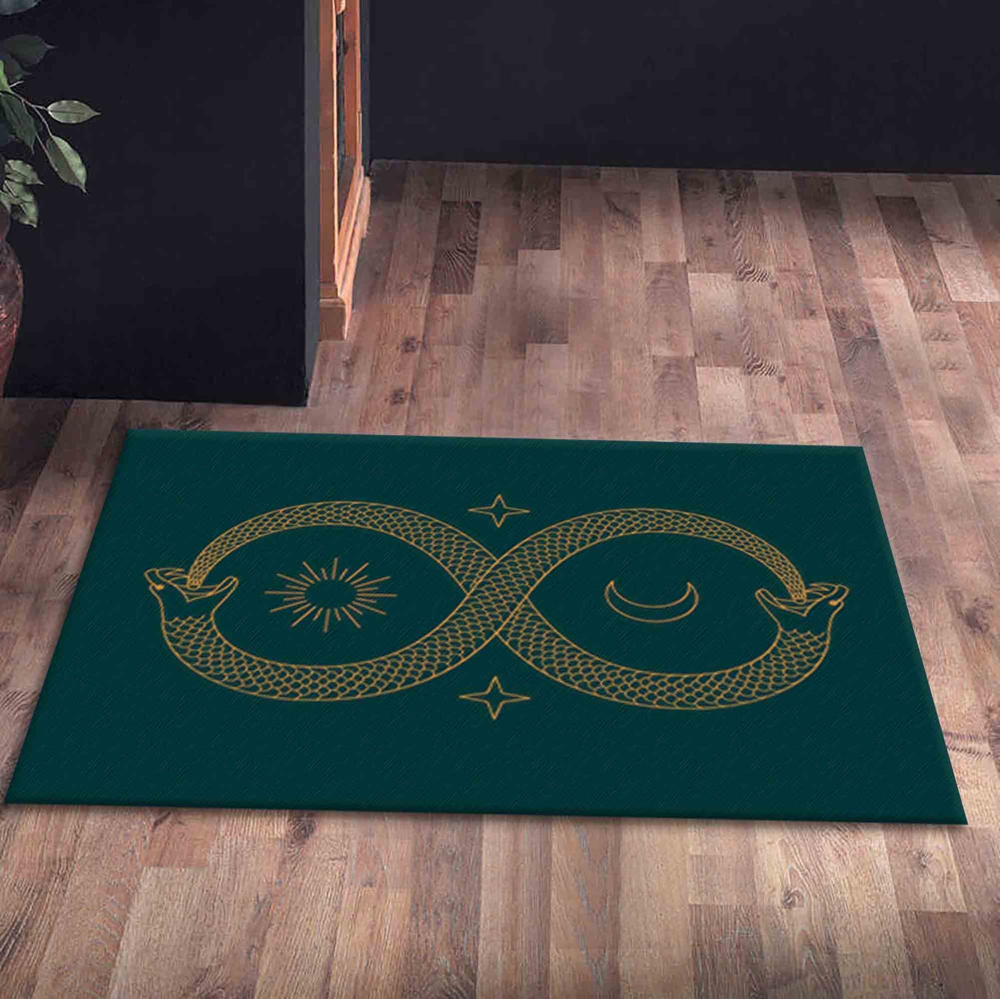 Intinity Rug Ouroboros Rug Twin Flame Rugs Infinity Rug Modern Rug Easy - Etsy