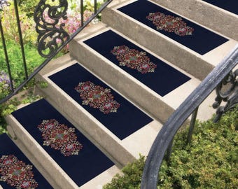 Step Rug Decor, Stair Rug Pad, Washable Home Mat, Step Rug, Non Slip Rug, Indoor Rug, Floor Rug, Stair Rug, Boho Rug, Turkish Rug, Home Rug,