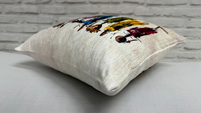 Abstract People Pillow Sham, Masai Cushion Case, Masai People Painting Printed Pillow, African Pillow Cover, Boho Pillow, Bohemian Pillow, image 5