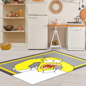 Bedroom Rug, Easy to Clean Rug, Luxury Rug, Non-Slip Carpet, Modern Rugs, Yellow Rug, Simpsons Rugs, Decorative Rug, Salon Rug, image 4