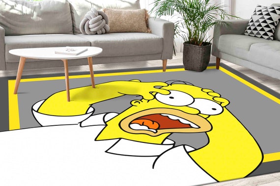 Bedroom Rug, Easy to Clean Rug, Luxury Rug, Non-Slip Carpet, Modern Rugs, Yellow Rug, Simpsons Rugs, Decorative Rug, Salon Rug,