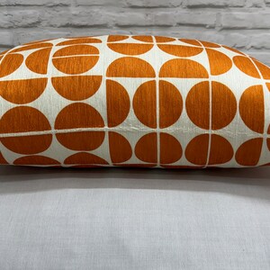 Checkerboard Pillow Cover, Orange Pillow Case, Mid Century Pillow Sham, Modern Cushion, Boho Pillow, Minimal Pillow, Modern Pillow, image 5