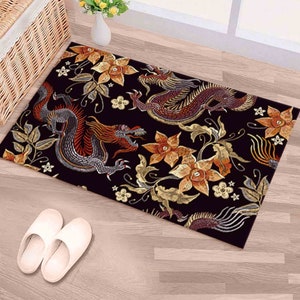Japanese Rug, Cool Rug, Dragon Rug, Gift For Him, Modern Rug, Chinese Dragon Rugs, Asian Dragon Pattern Rug, Gift For Him, Living Room Rug, image 5