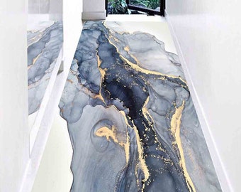 Entry Rug, Salon Decor Rug, Easy to Clean Rug, Anti-Slip Carpet, Alcohol Ink Rug, Abstract Marble Rug, Runner Rug, Office Rug, Bathroom Rug,