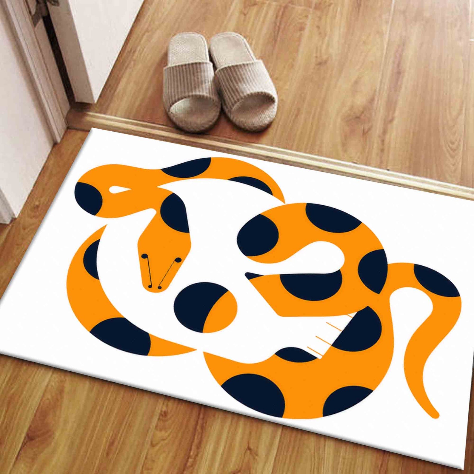 Snake Coiled Skull Rugs, Trendy Rug, Loft Rugs, Modern Rug, Gift for ...