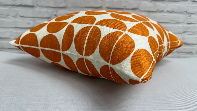 Checkerboard Pillow Cover, Orange Pillow Case, Mid Century Pillow Sham, Modern Cushion, Boho Pillow, Minimal Pillow, Modern Pillow, image 8