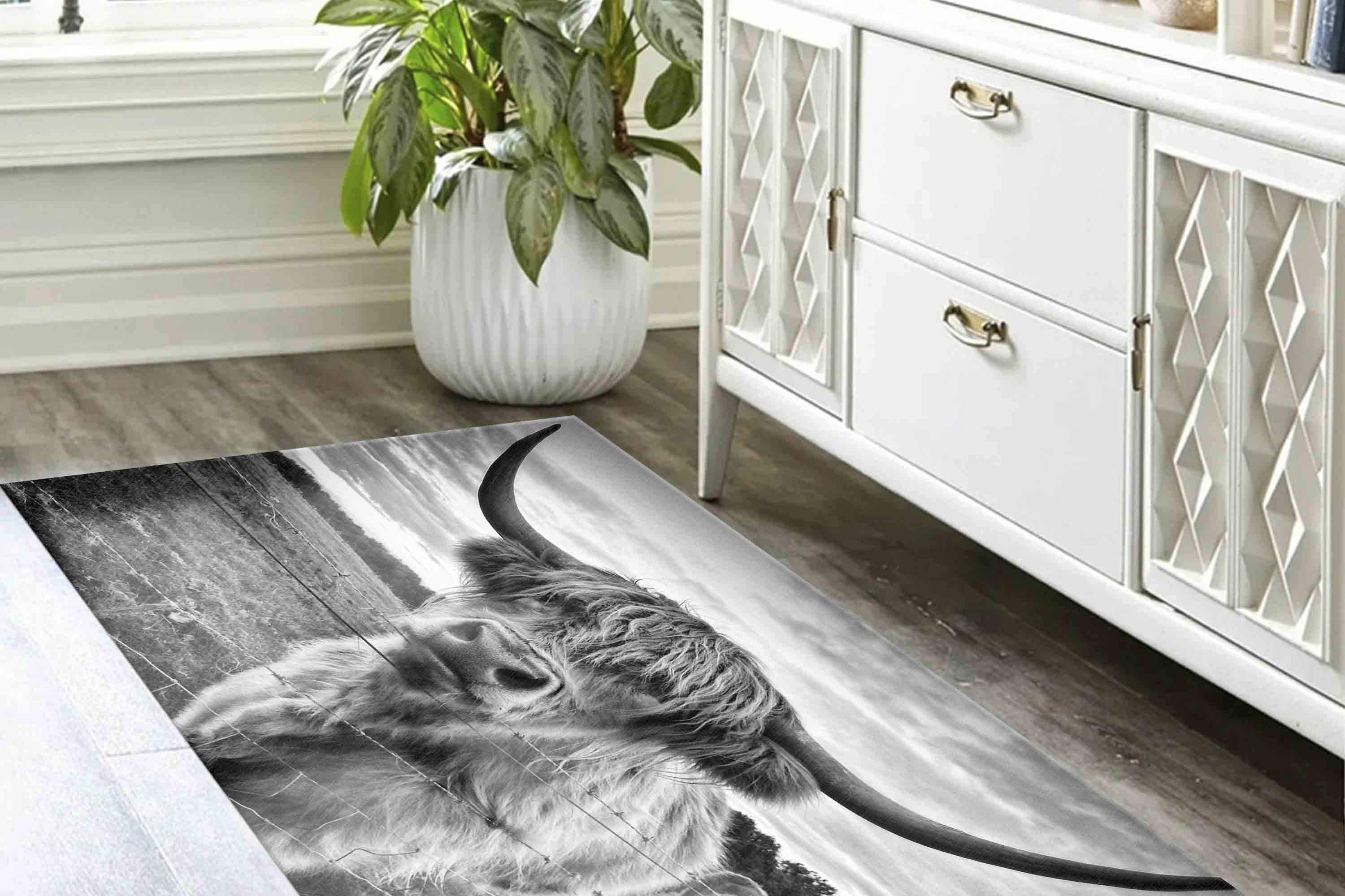 Branded Cattle Rug Custom Rug, Farmhouse Rug, Round Rug, Personalized Gifts, Animal Rug ...