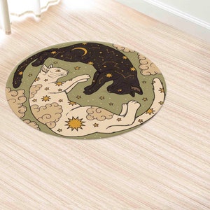 Cat Rug, Minimal Rug, Modern Rugs, Animal Rugs, Cool Rug, Easy To Clean Rug, Large Rug, Thick Rug, Small Rug, Salon Decor Rug, Pet Mat, image 7