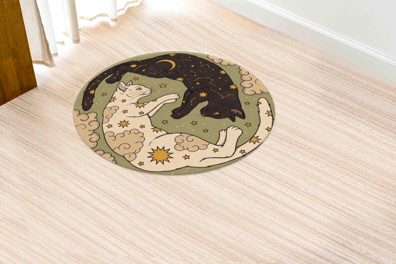 Cat Rug, Minimal Rug, Modern Rugs, Animal Rugs, Cool Rug, Easy To Clean Rug, Large Rug, Thick Rug, Small Rug, Salon Decor Rug, Pet Mat, image 7