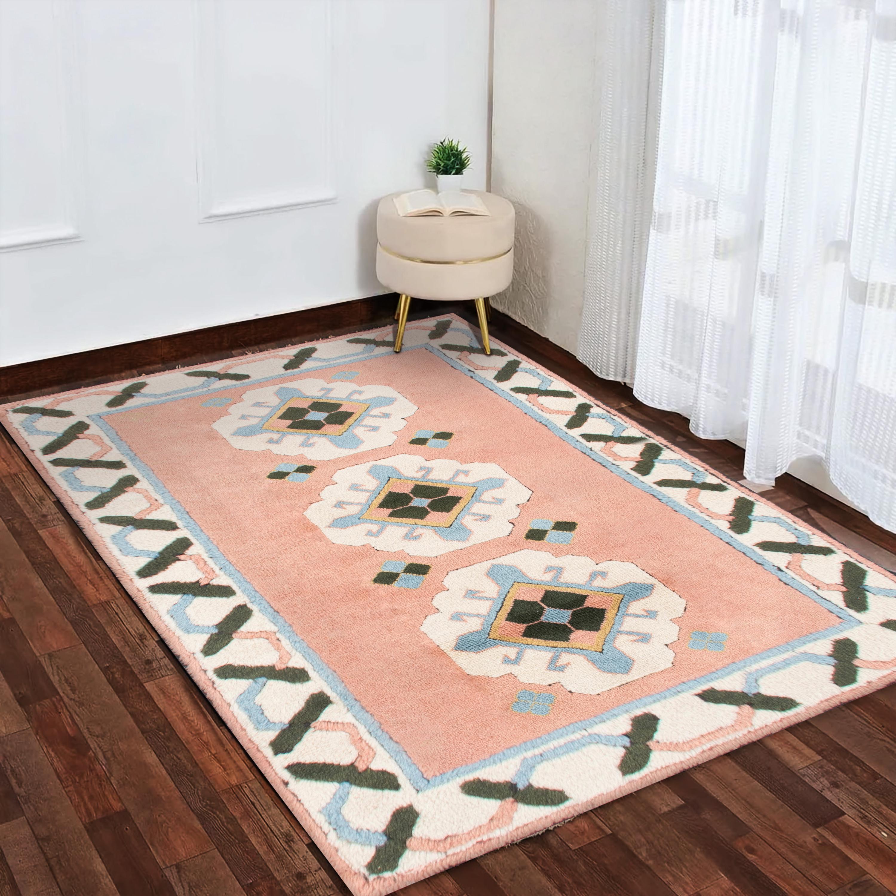 Vintage Rug, Turkish Pattern Rug, Washable Kilim Rug, Blue Decor