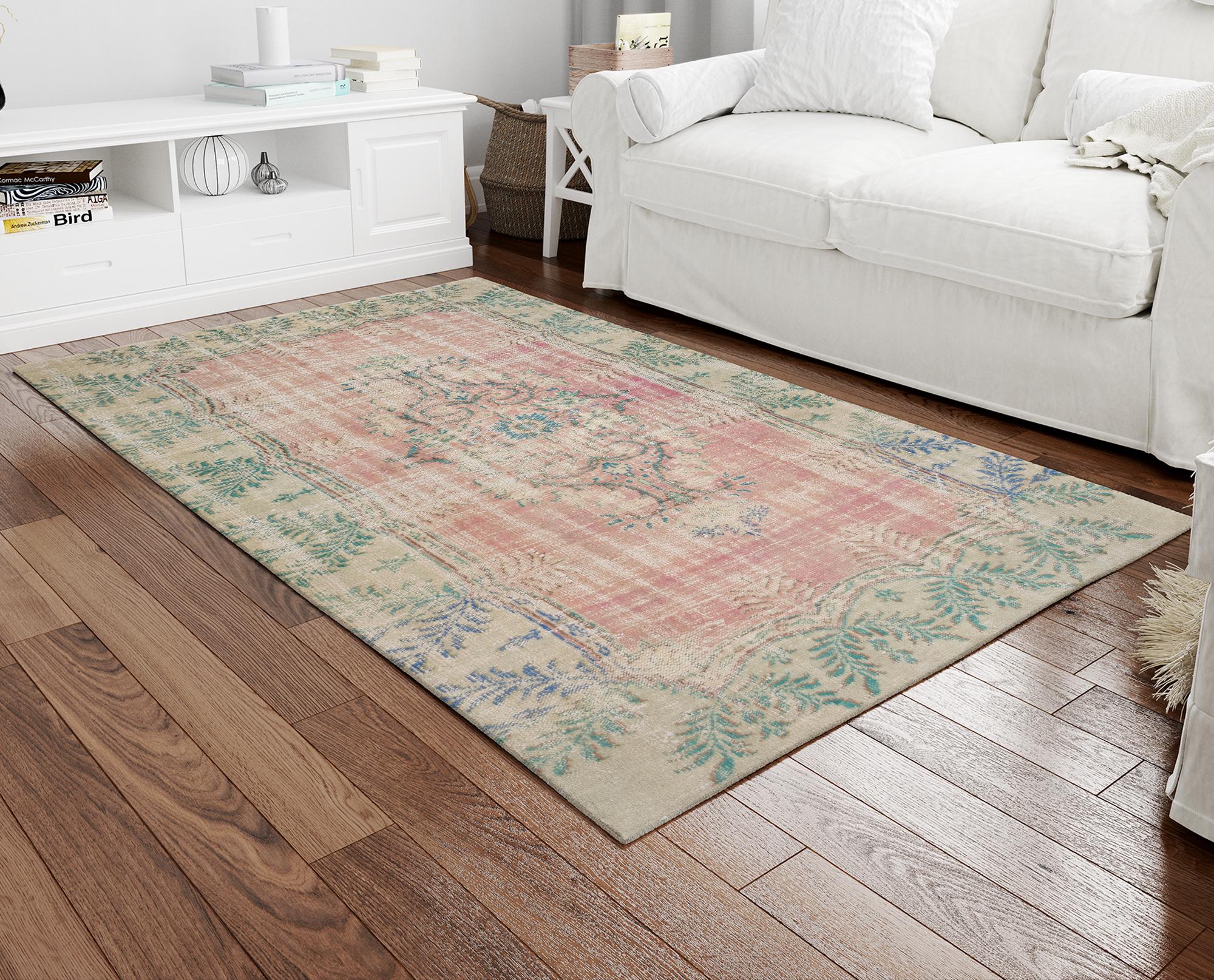 Pink Rugs, Floral Pattern Rugs, Green Rugs, Luxury Rug, Turkish Rug, Indoor Rug, Corridor Rug, Non Slip Rug, Personalized Gifts, Cool Rug,