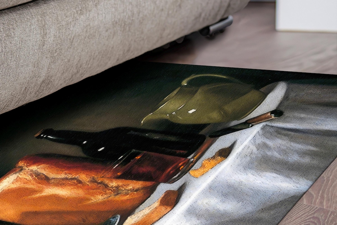 Still Life Rug, Ceramic Pitcher Rug, Oil Painting Rug, Reproduction ...