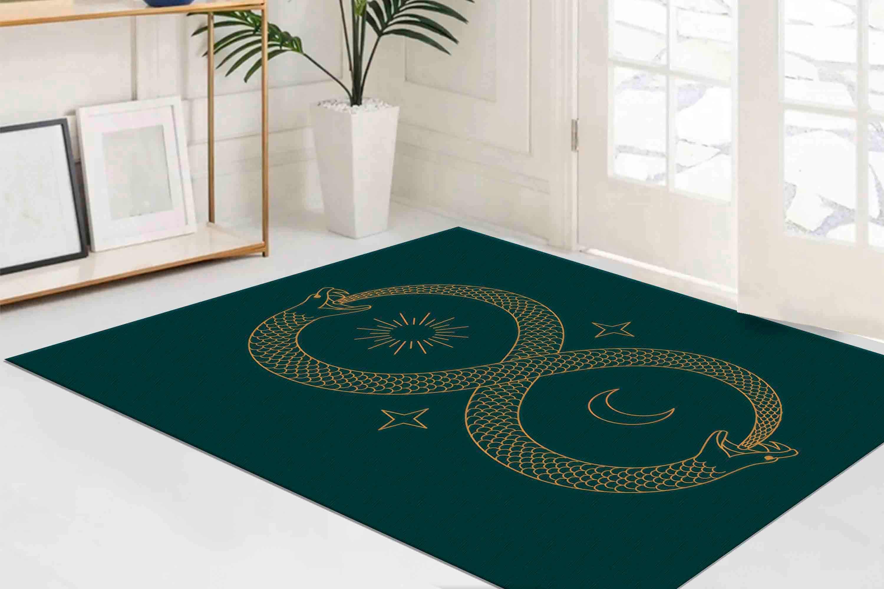 Intinity Rug Ouroboros Rug Twin Flame Rugs Infinity Rug Modern Rug Easy - Etsy