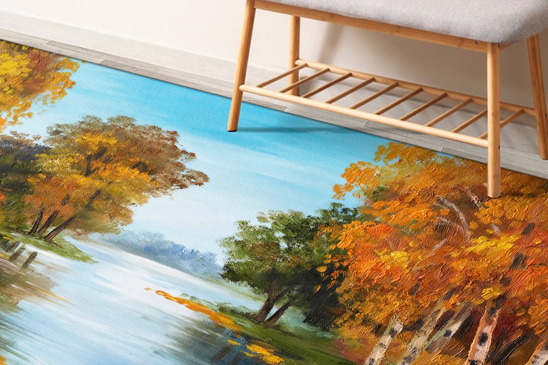 Bedroom Rug, Outdoor Rug, Entryway Rug, Non Slip Rug, View Rug, Autumn ...