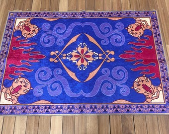 Salon Decor Rug, Front Door Rug, Classic Rug, Non Slip Rug, Modern Rug, Aladdin's Rug, Large Rug, Stair Rug, Hallway Rug, Corridor Rug,