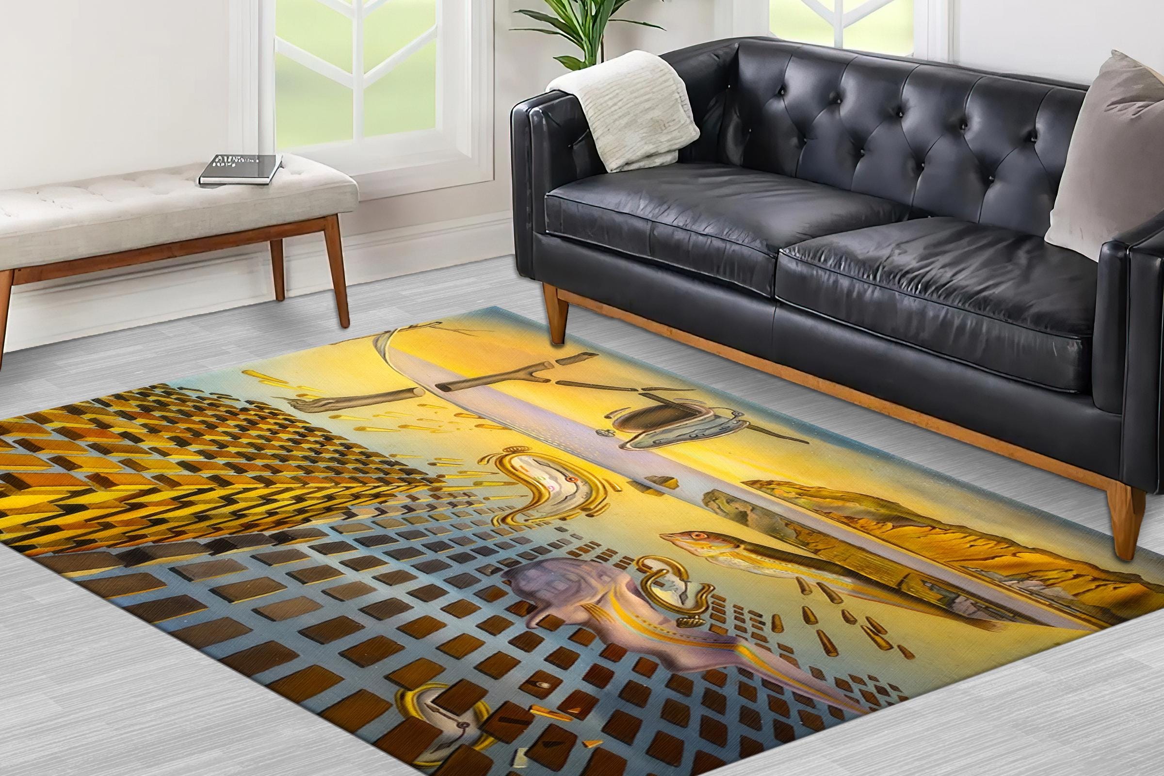 Salvador Dali Rug, Disintegration of Perseverance Rug, Surreal Rug ...