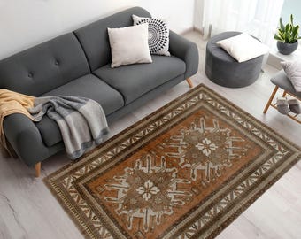 Red Rug, Medallion Pattern Rug, Ethnic Pattern Rug, Luxury Rug, Turkish Rug, Easy To Clean Rug, Customs Rug, Salon Decor Rug, Small Rug,