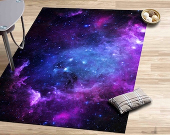Front Door Rug, Stair Rug, Small Rug, Anti-Slip Carpet, View Rug, Galaxy Rug, Starry Sky Landscape Rugs, Pattern Rug, Personalized Gifts,