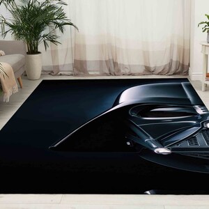 Home Decor Rug, Customs Rug, Pattern Rug, Personalized Gifts, Star Wars Darth Vader Rug, Star Wars Rug, Modern Rug, Office Rug, Man Cave Rug image 2