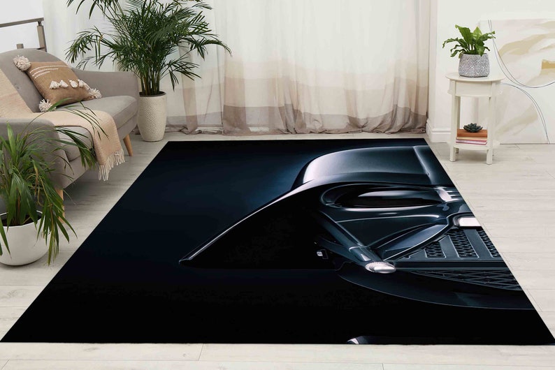 Home Decor Rug, Customs Rug, Pattern Rug, Personalized Gifts, Star Wars Darth Vader Rug, Star Wars Rug, Modern Rug, Office Rug, Man Cave Rug image 2