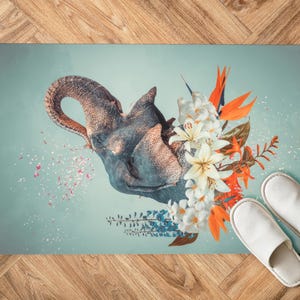Elephant Rug, Flower Rugs, Abstract Rugs, Animal Rugs, 3D Printeds Rug, Hallway Rug, Bath Rug, Customs Rug, Salon Rug, Thick Rug, Area Rug, image 4