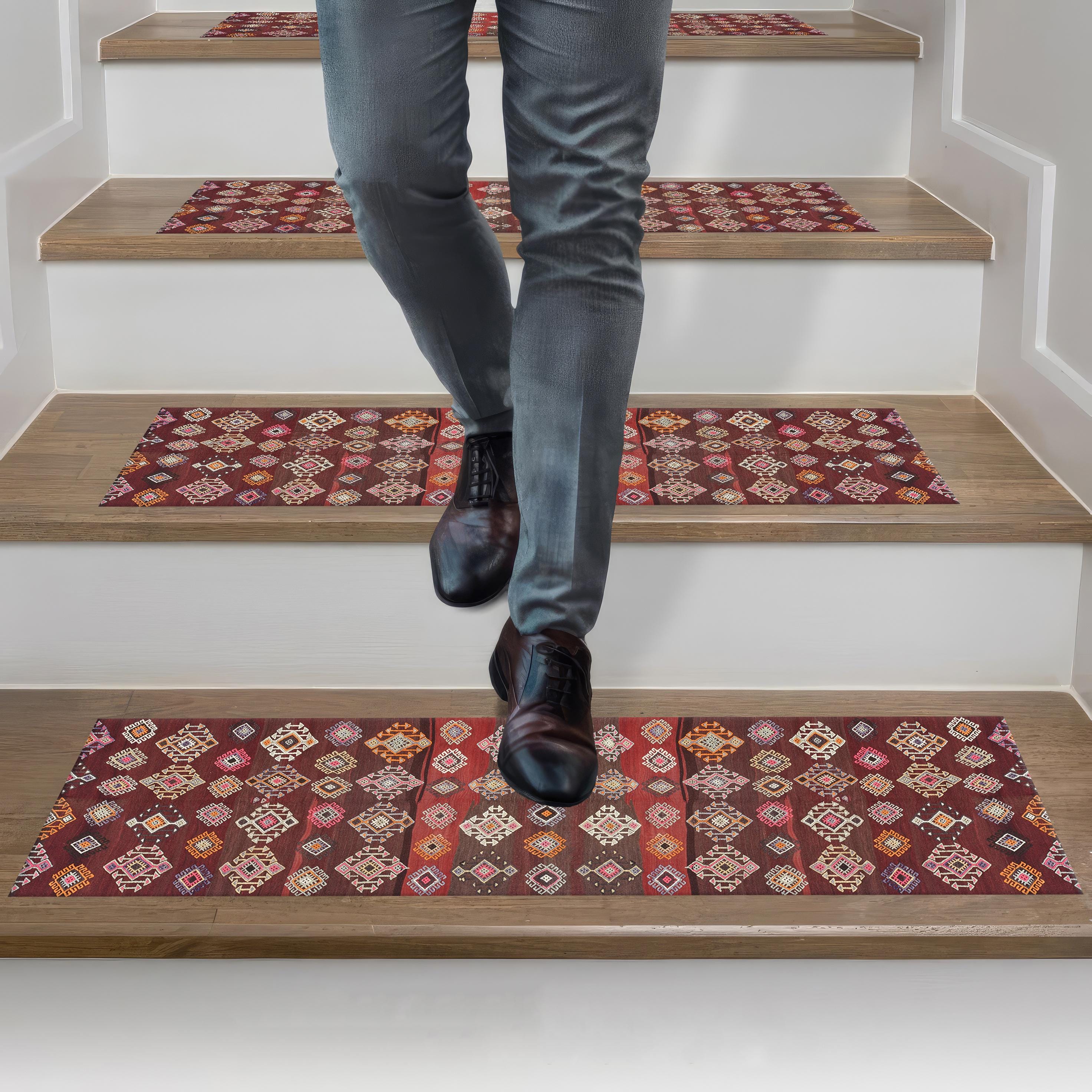 Tapis de luxe, Tapis de marche kilim turc, Tapis de marche lavable, Tapis de marche antidérapant, Tapis de marche décoratif, Tapis de marche rustique,