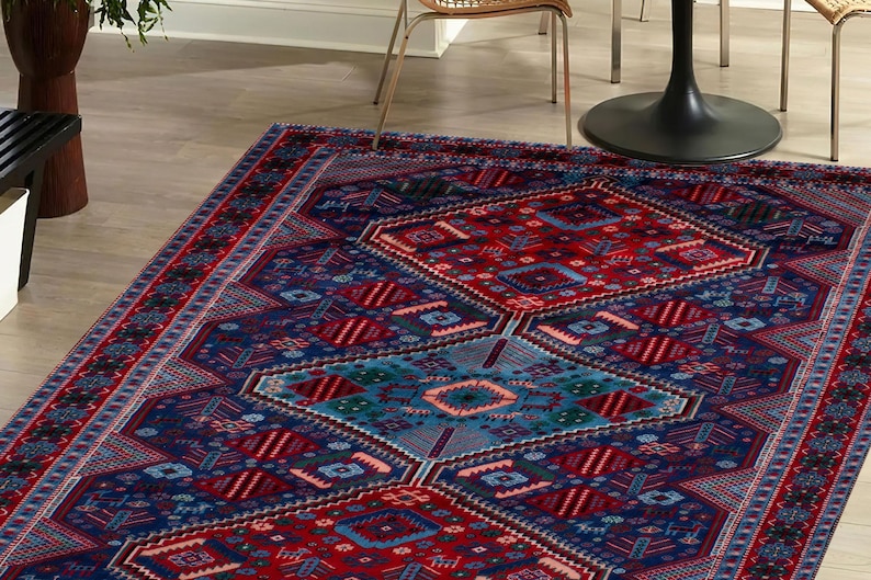 Burgundy Rugs, Medallion Pattern Rugs, Ethnic Pattern Rug, Oushak Rug, Turkish Rug, Kitchen Rug, Outdoor Rug, Living Room Rug, image 2