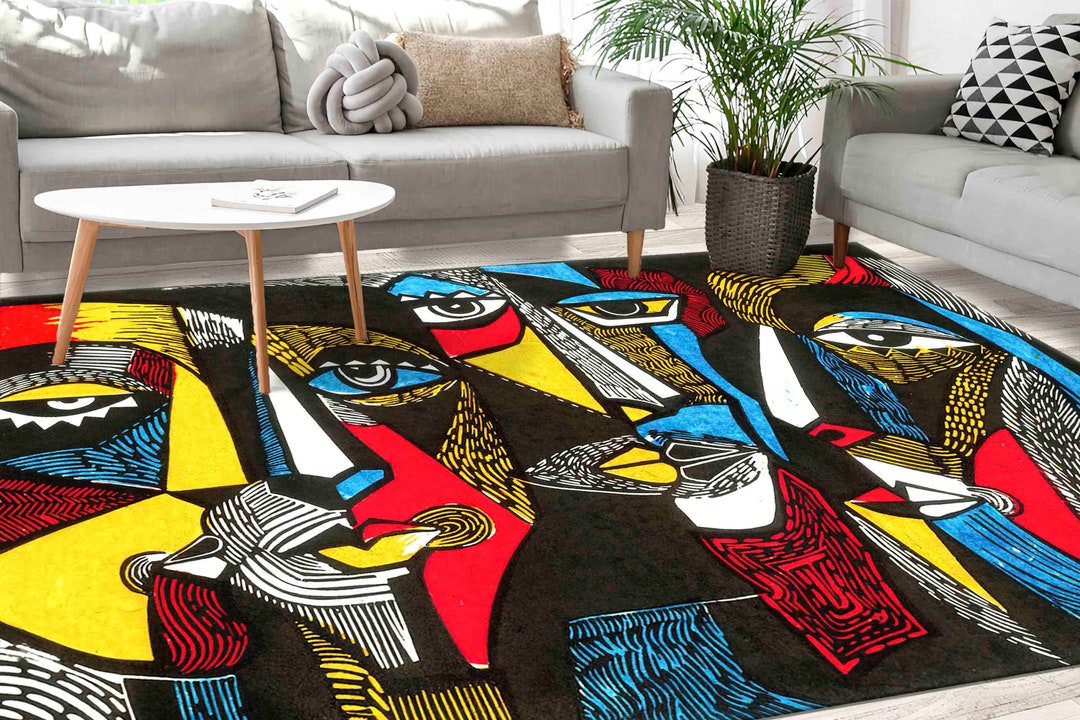 Office Decor Rug, Front Door Rug, Classic Rug, Gift for Him, Modern Rug ...