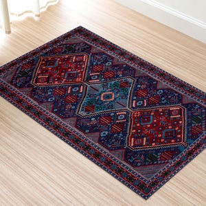 Burgundy Rugs, Medallion Pattern Rugs, Ethnic Pattern Rug, Oushak Rug, Turkish Rug, Kitchen Rug, Outdoor Rug, Living Room Rug, image 4