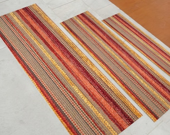 Autumn Shades Rug, Ethnic Pattern Rug, Minimalist Rugs, Modern Rugs, Entry Rug, Bedroom Rug, Non Slip Rug, Living Room Rug, Stair Rug,