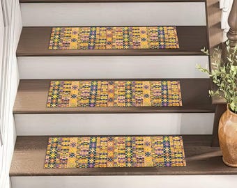 Modern Step Rug, Custom Step Rug, Personalized Step Rug, Decorative Step Rug, Pattern Step Rug, Soft Step Rug, Gift Step Rug,