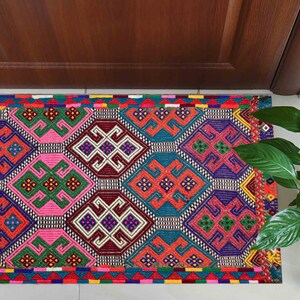 Colorful Rug, Pink Rugs, Navajo Rugs, Farmhouse Decor Rug, Turkish Rug, Bridesmaid Gift, Personalized Rug, Saloon Rug, Vidi Color Rug, imagen 5
