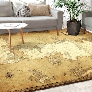 Classic Rug, Entry Rug, Thin Rug, Personalized Gifts, Game of Thrones Map Rugs, Best Movie Rug, Map Rug, Door Mat, Non Slip Rug,