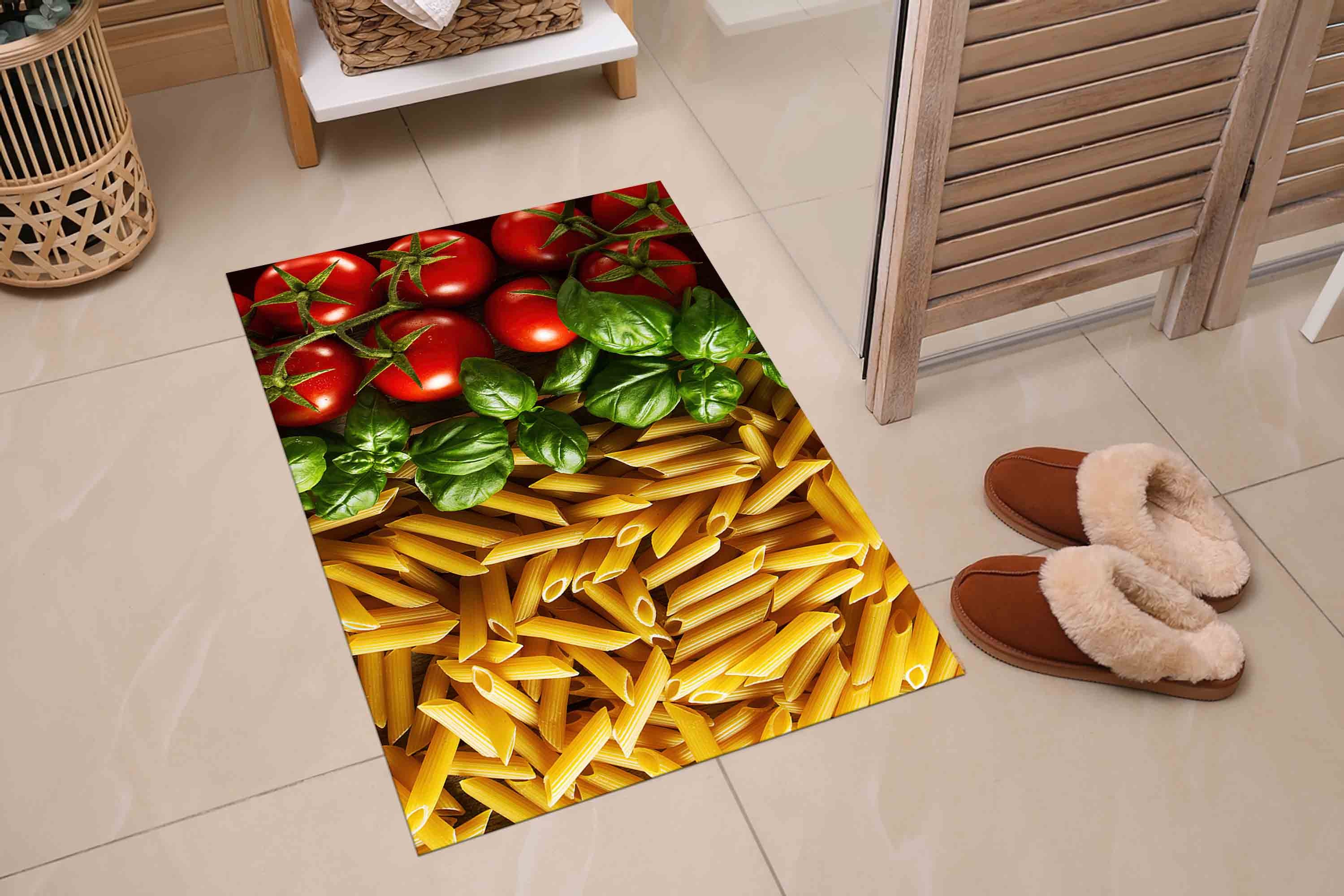 Pasta Rug Car Mat, Step Rug, Salon Decor Rug, Non-slip Carpet, Modern Rug ...