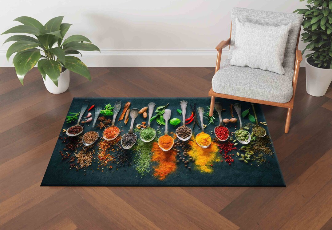 Spice Rug Custom Rug, Outdoor Rug, Wall Hanging Rug, Housewarming Gift, Modern ...