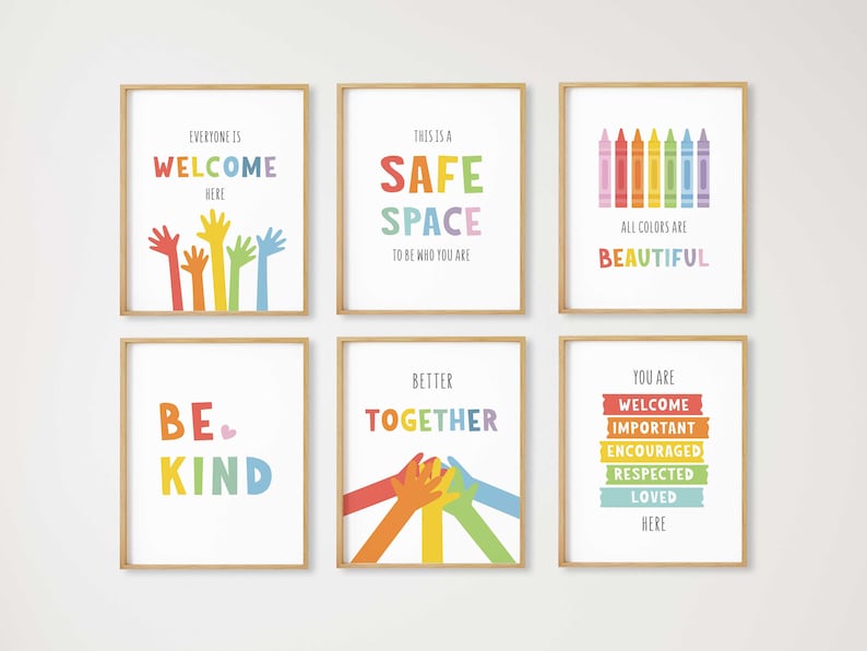 12 Inclusive Posters, Inclusion Prints Wall Art, Inclusive Classroom ...