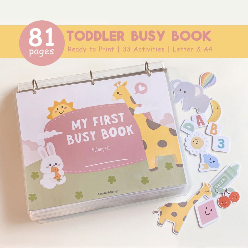 Toddler Learning Binder, Busy Book Printable, Preschool Activities, Homeschool Resources, Montessori Materials, Kids Quiet Book, Girls