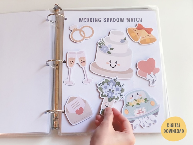 Kids Wedding Activity Book, Wedding Coloring Book, Wedding Favors, Kids Activity Book, Wedding Table Games, Printable Wedding Coloring