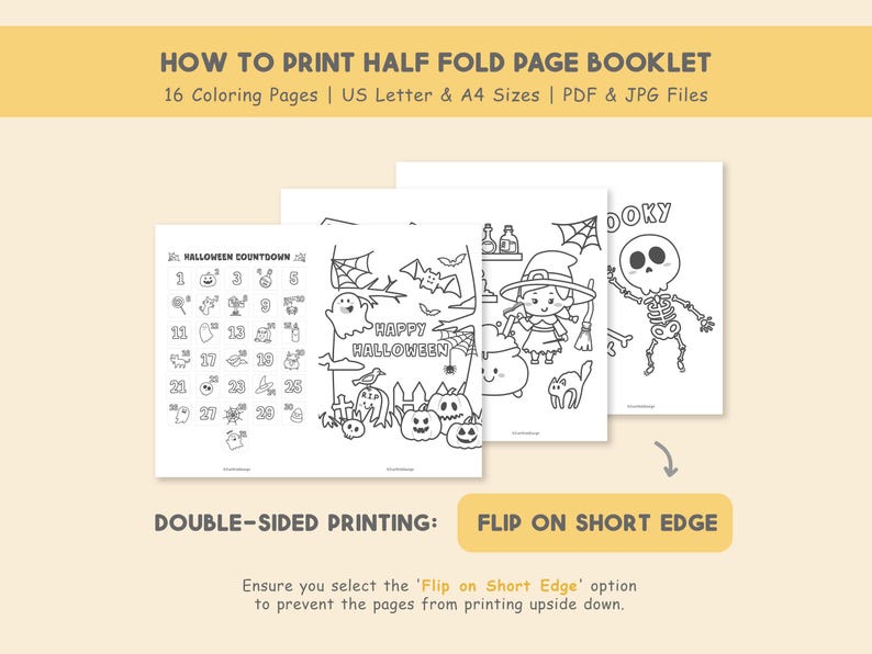 Halloween Coloring Book, Halloween Coloring Pages, Printable Halloween