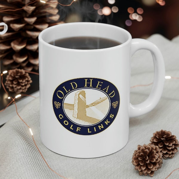 Old Head Coffee Mugs From Old Head Golf Links One of Ireland's Best Golf Courses Makes the Perfect Gift for Irish Golf Lovers