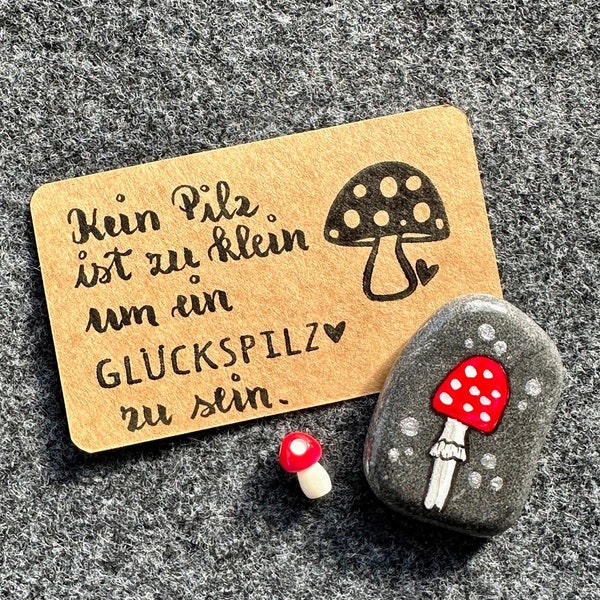 Glücksstein - Glücksbringer -  Mutmacher  - Geschenk