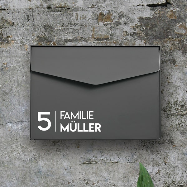 Personalisierter Aufkleber Briefkasten Familienname | Haustür | Namensschild