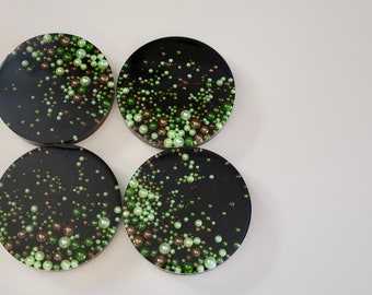 Pearl Coasters, Unique coaster set, Drinks/Beverage coaster, Mother's Day Gift