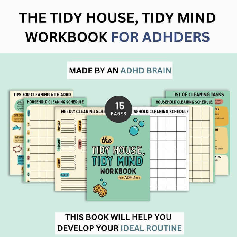 ADHD Cleaning Hacks the Ultimate Guide to Tackling Mess and Clutter Etsy