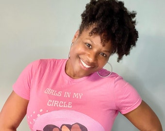 Girls Circle, Women&#39;s Softstyle Tee-RUNS SMALL-order size up, Fun, Friends, Girlfriends, Besties