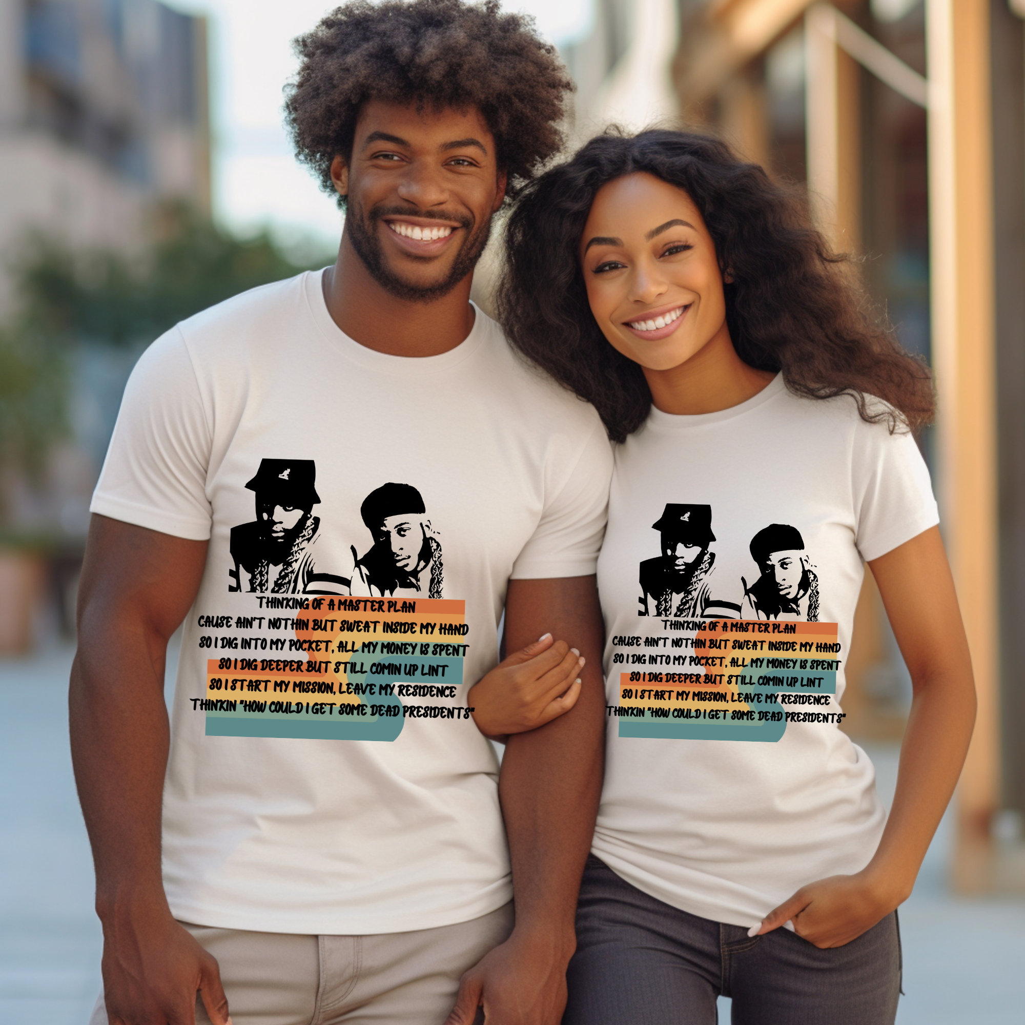 Thinking of a Master Plan Eric B and Rakim 50 Years of Hip Hop Unisex Softstyle T Shirt