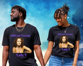Retro T-shirt, Wild and Peaceful, Lady T, Teena Marie T-shirt, Unisex Softstyle T-Shirt